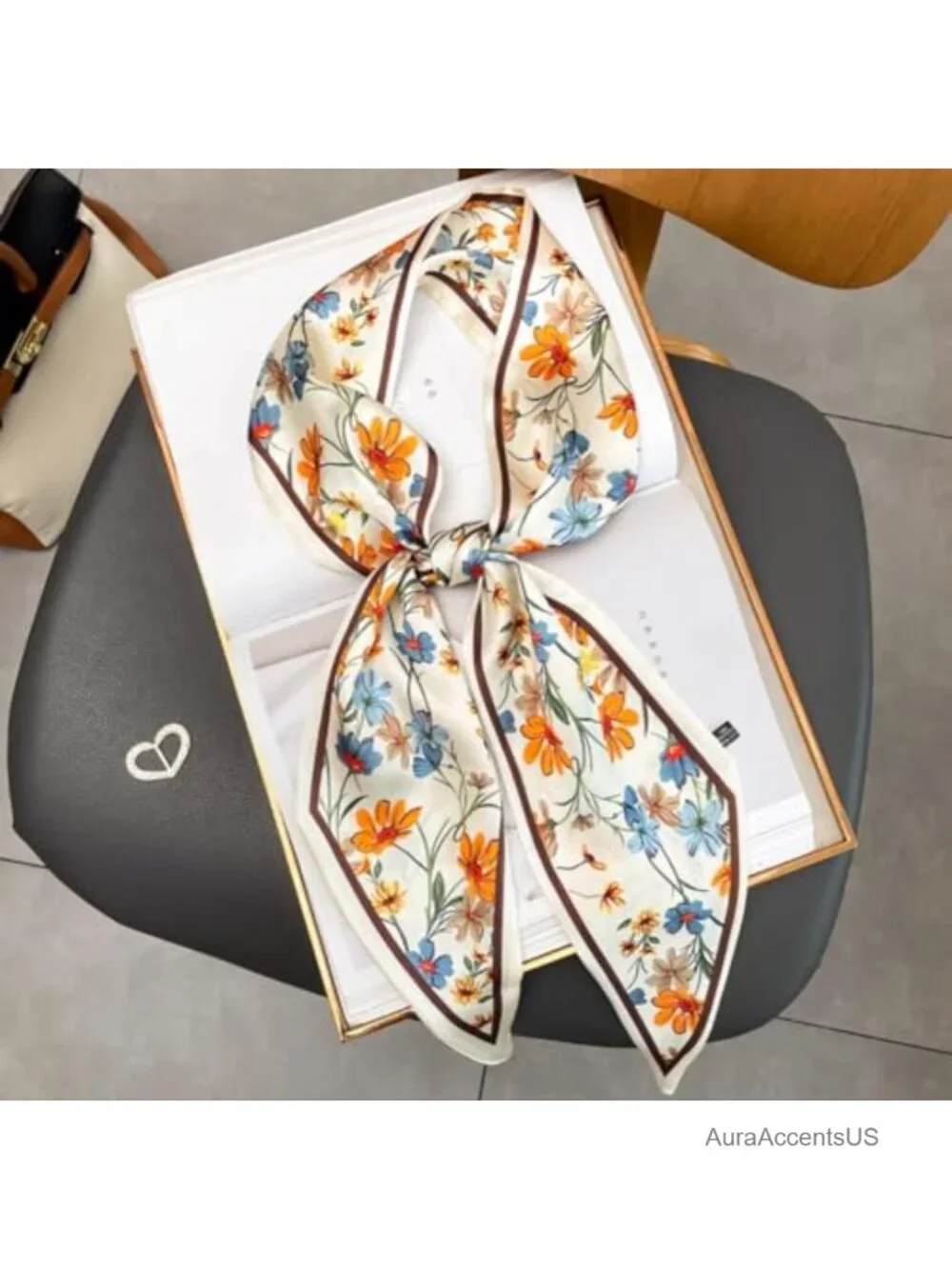 Silk Like Satin Scarf for Hair Neck Bag - Polyester Fashion Scarf Wrap